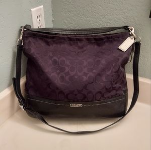 Large black coach purse